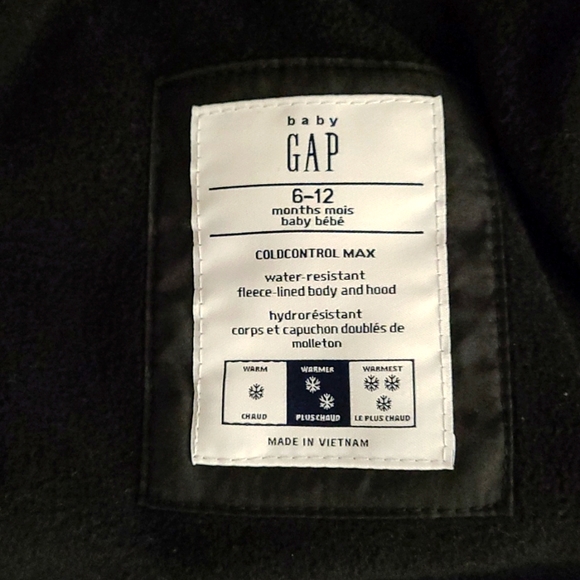 GAP varsity jacket size 6-12 months, worn once - Picture 3 of 3